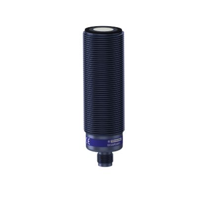 Picture of Ultrasonic sensors XX, ultrasonic sensor, plastic, cylindrical M30, straight, 2 m, 4...20 mA