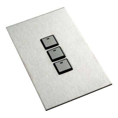Picture of Reflection Wall Switch, C-Bus, 3 Gang