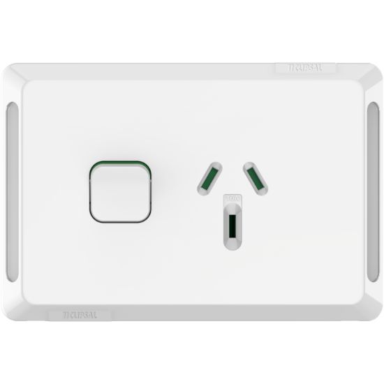 Picture of Single Power Point, Pro Series, Horizontal Mount, 250V, 10A