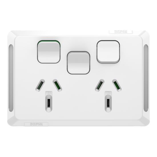 Picture of Twin Power Point, Pro Series, Horizontal Mount,1Ex20A, 10A, 250V