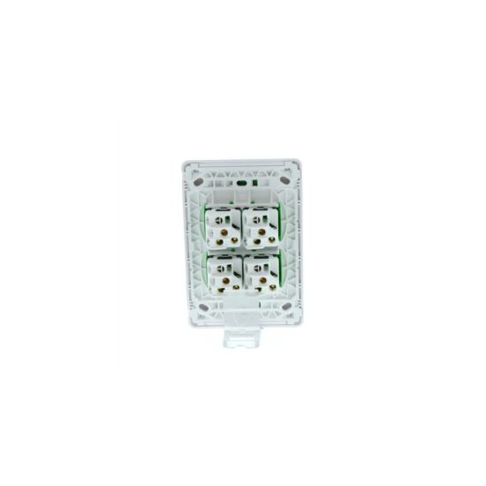 Picture of Flush Switch, Pro Series, Vertical Mount, 4 Gang, 1-Way/2-Way, 230/240V 20A, /16AX