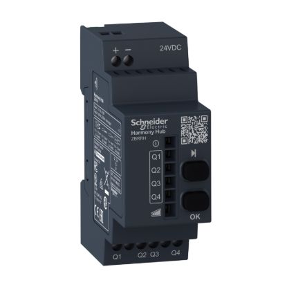 Picture of Wireless Receiver, Harmony XB5R, 4 PNP, 2 pusbuttons, LED, 200mA, 24V DC