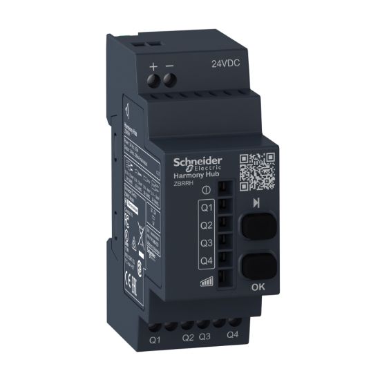 Picture of Wireless Receiver, Harmony XB5R, 4 PNP, 2 pusbuttons, LED, 200mA, 24V DC