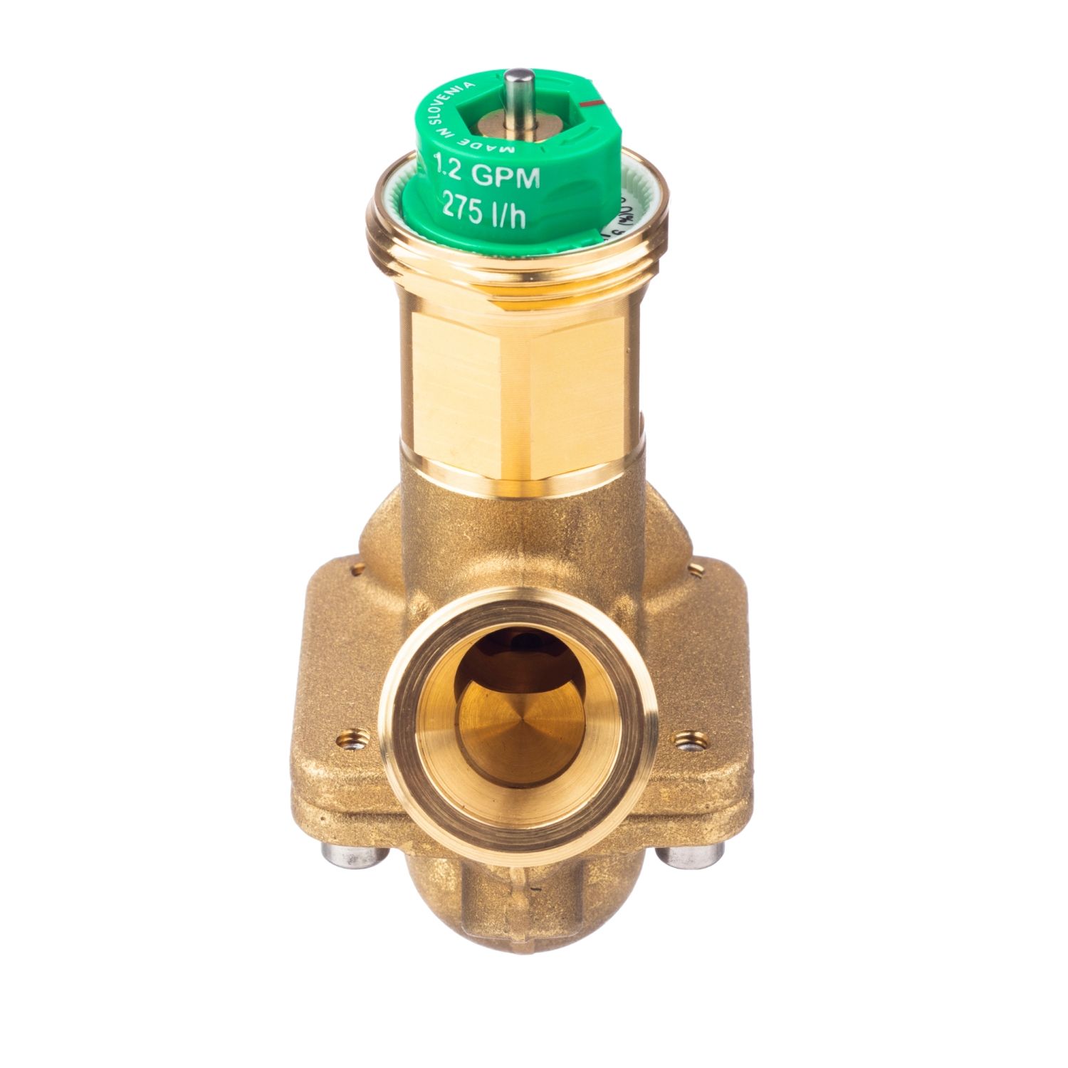 Picture of SpaceLogic VP228E PIBCV (PICV), 2-Way, PN16, DN15, G3/4 Ext. Thread, Low Flow: 0.06…0.28 m³/h (…0.076 l/s), No PT plugs.