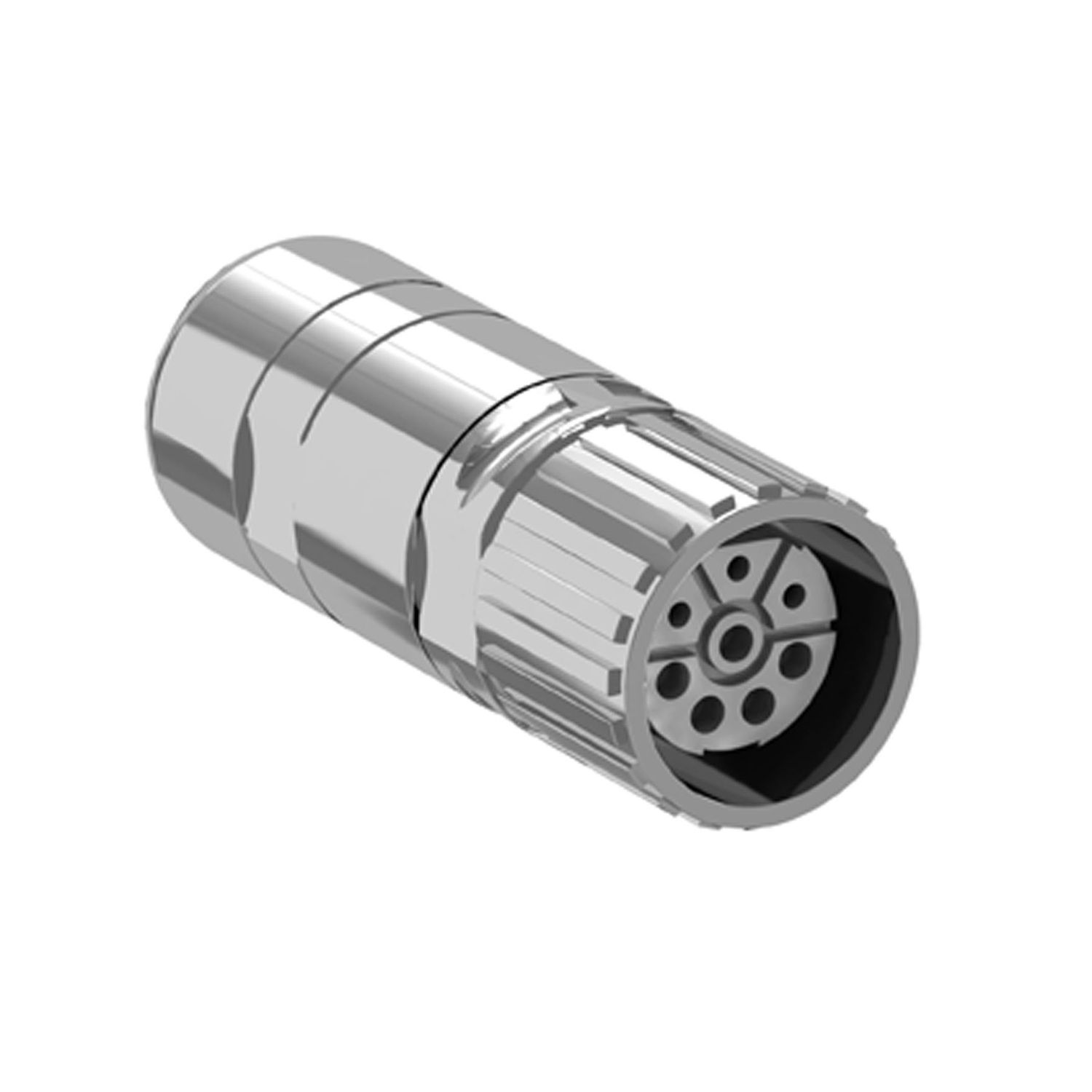 Picture of M23 industrial connector for creating power cordsets - 1.5 or 2 mm² - set of 5