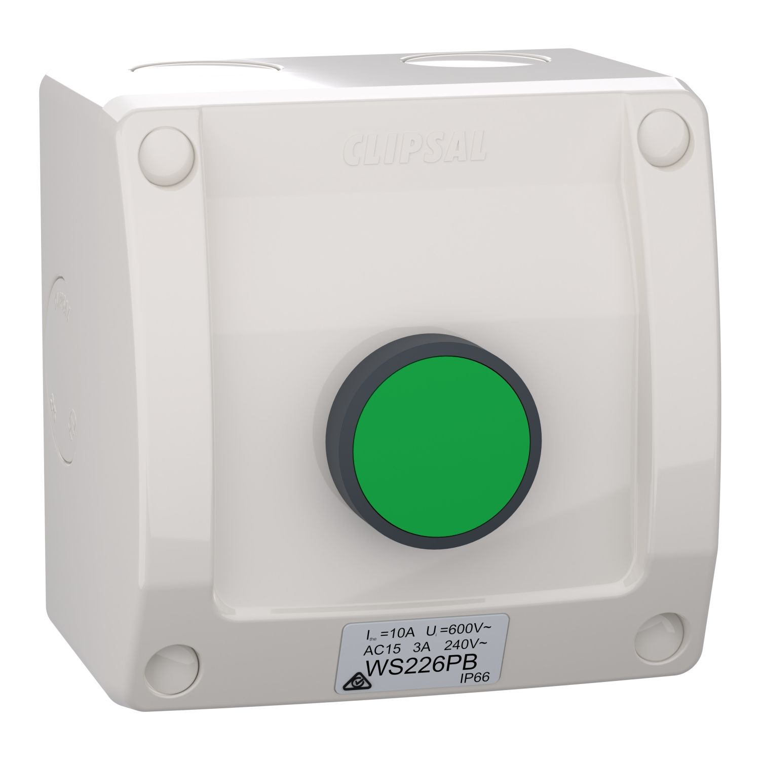 Picture of Switch, Weathershield, Push Button, 1-Gang, 3A, 240VAC, IP66