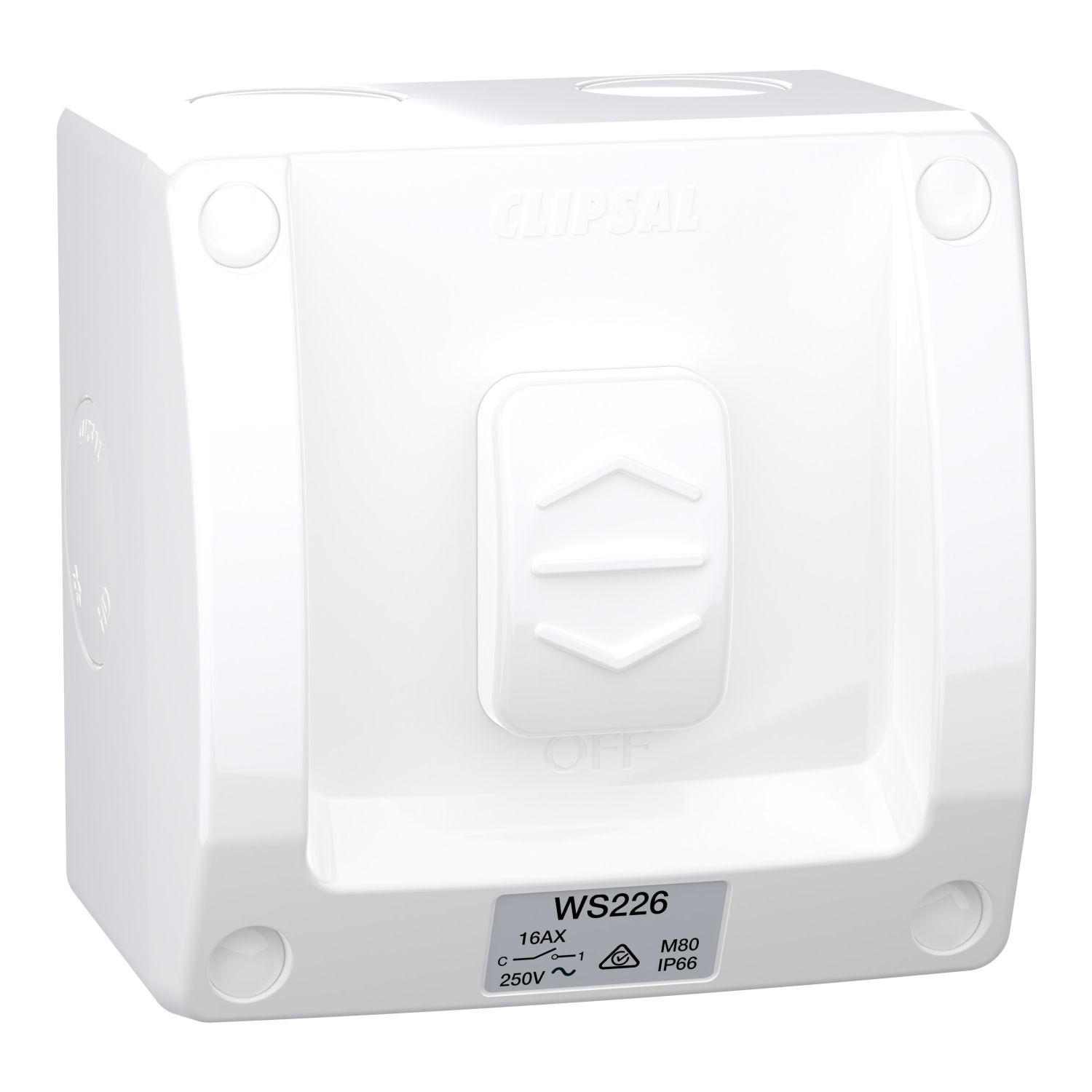 Picture of Switch, Weathershield, 1-Gang, 16AX, 250VAC, IP66