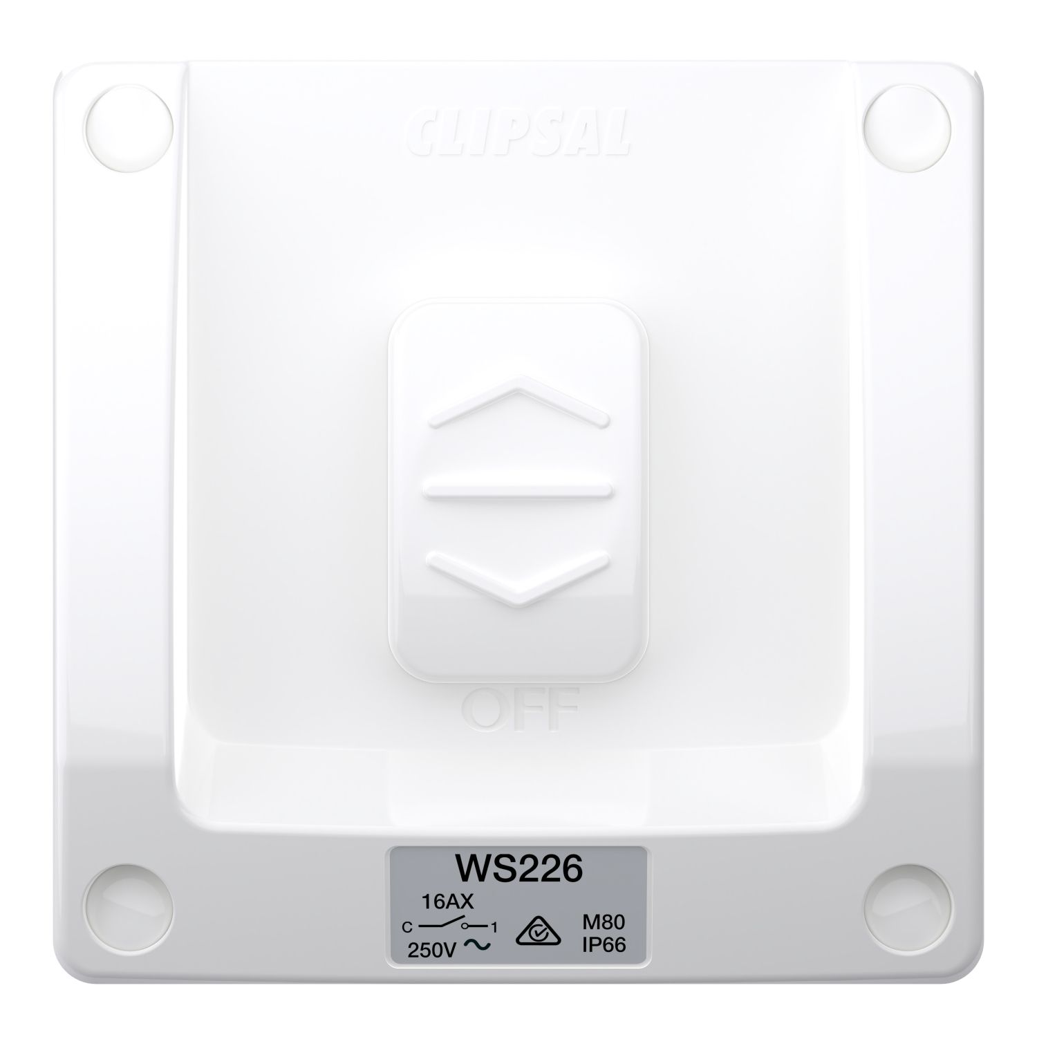 Picture of Switch, Weathershield, 1-Gang, 16AX, 250VAC, IP66