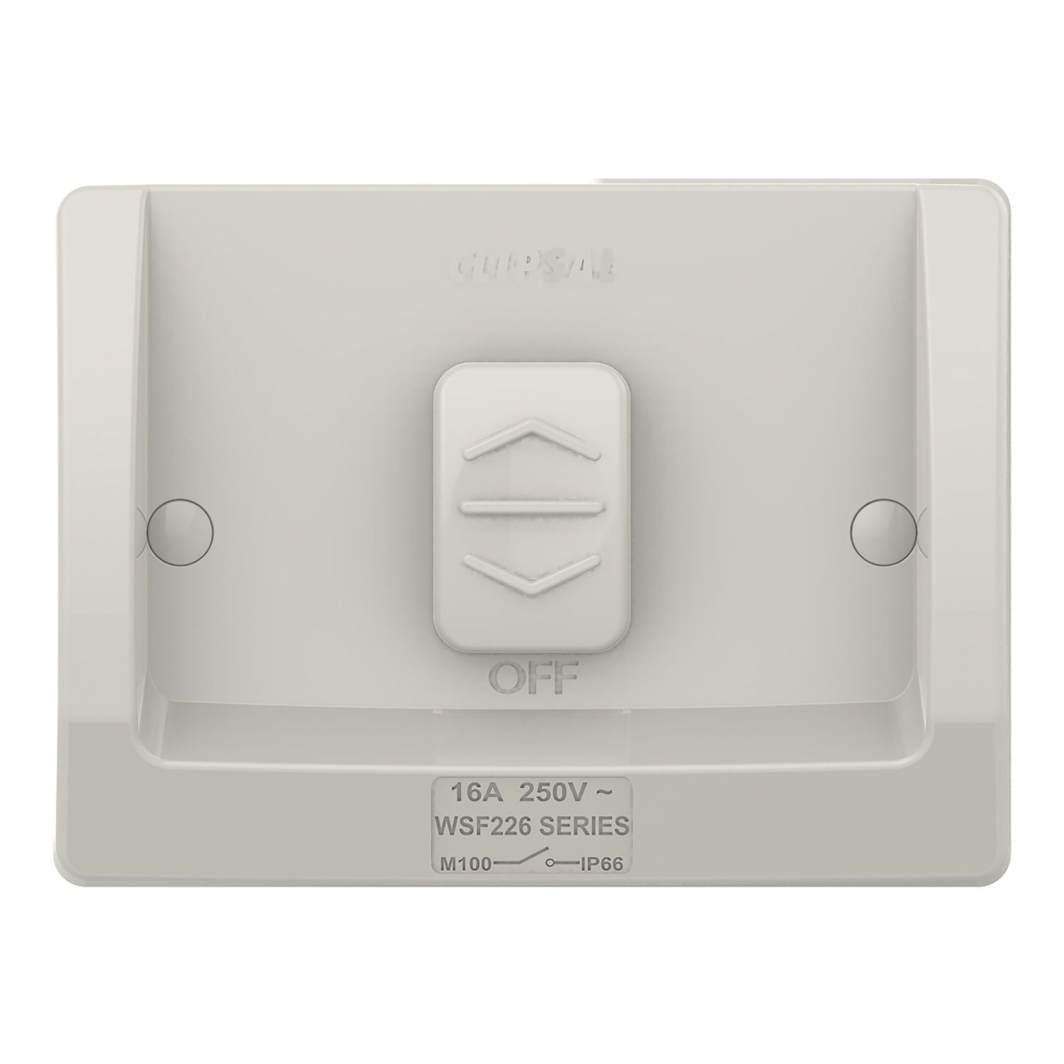 Picture of Switch, Weathershield, Flush, 1-Gang, 16AX, 250VAC, IP66
