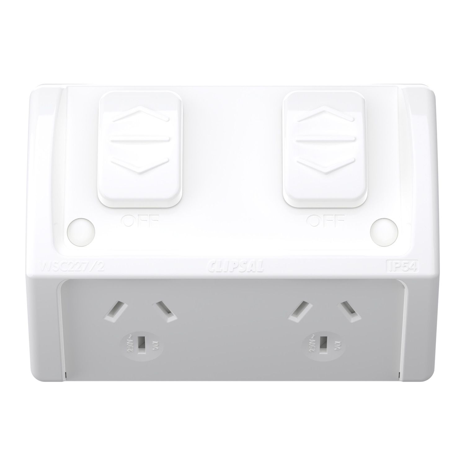 Picture of Socket, Weathershield, Twin, 10A, 250VAC, IP54