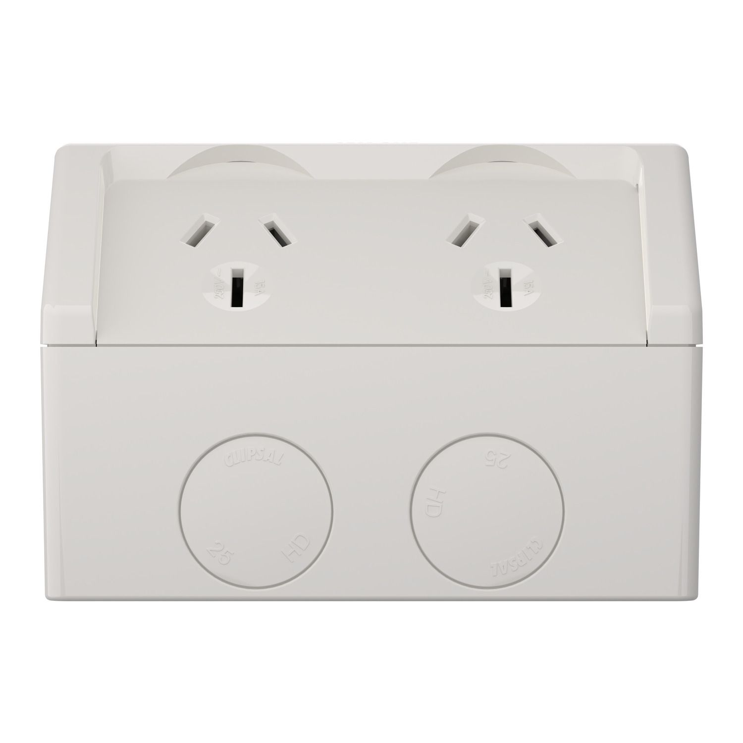 Picture of Socket, Weathershield, Twin, 15A, 250VAC, IP54