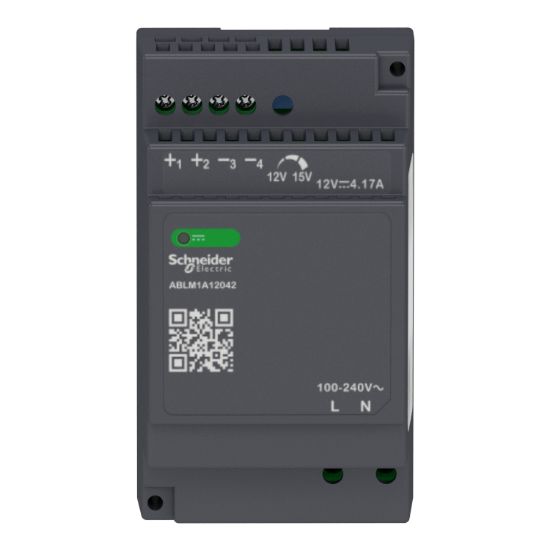 Picture of Regulated Power Supply, 100 to 240V AC, 24V, 2.5A, single phase, Modular