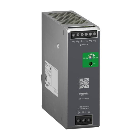 Picture of Regulated Power Supply, 100 to 240V AC, 24V, 5A, single phase, Optimized