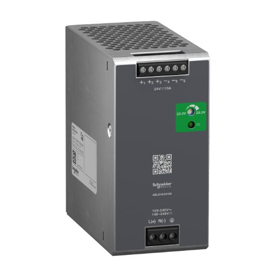 Picture of Regulated Power Supply, 100 to 240V AC, 24V, 10A, single phase, Optimized