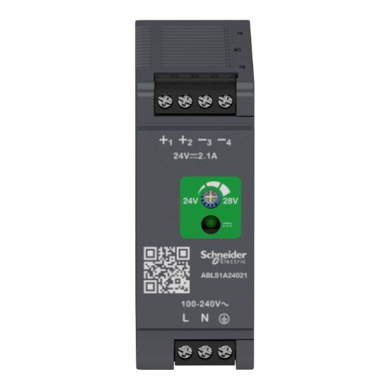 Picture of Regulated Power Supply, 100 to 240V AC, 24V, 2.1A, single phase, Optimized