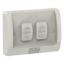 Picture of Switch, Weathershield, Flush, 2-Gang, 16AX, 250VAC, IP66