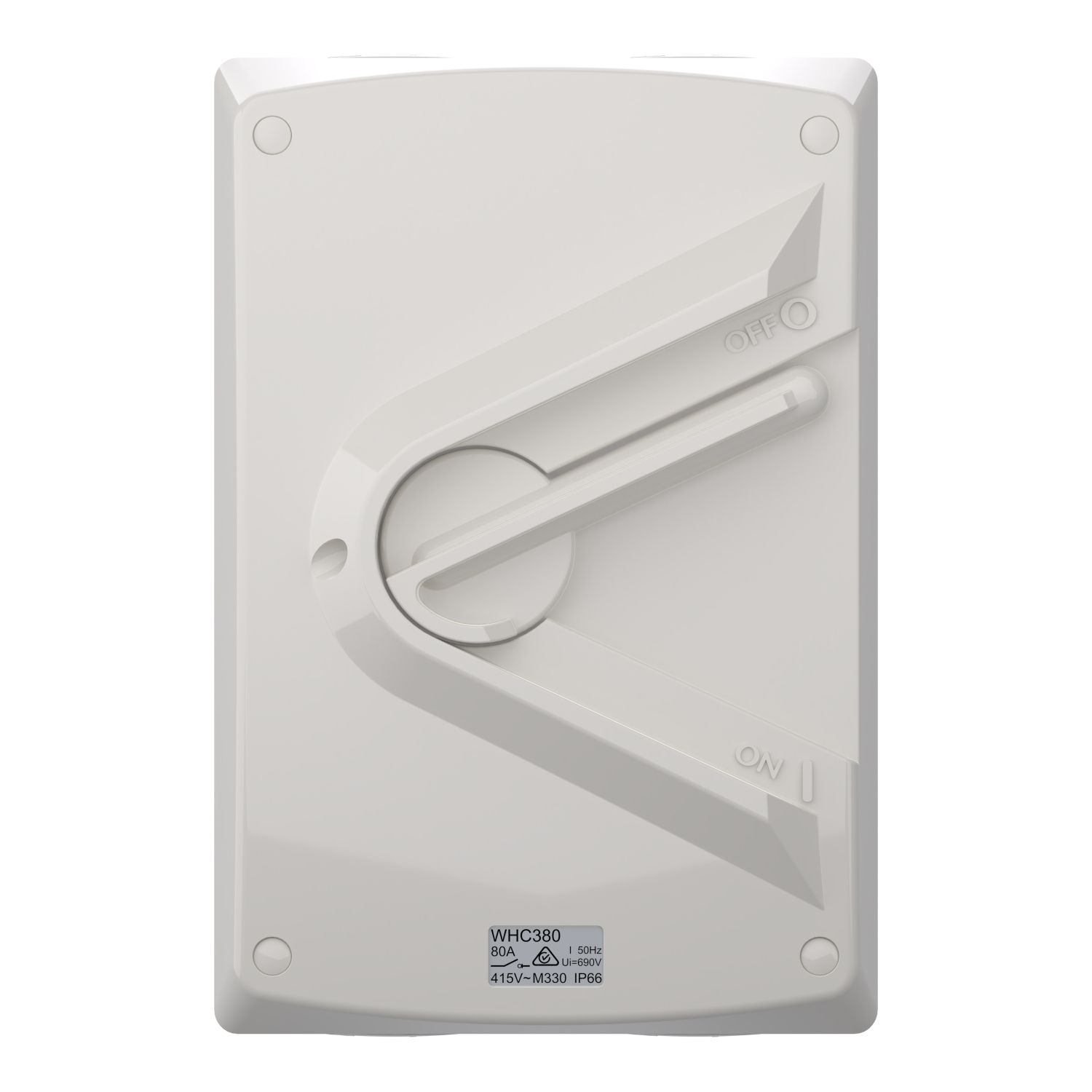 Picture of Switch, Weathershield, 1-Gang, 3 Pole, 80A, 415VAC, IP66