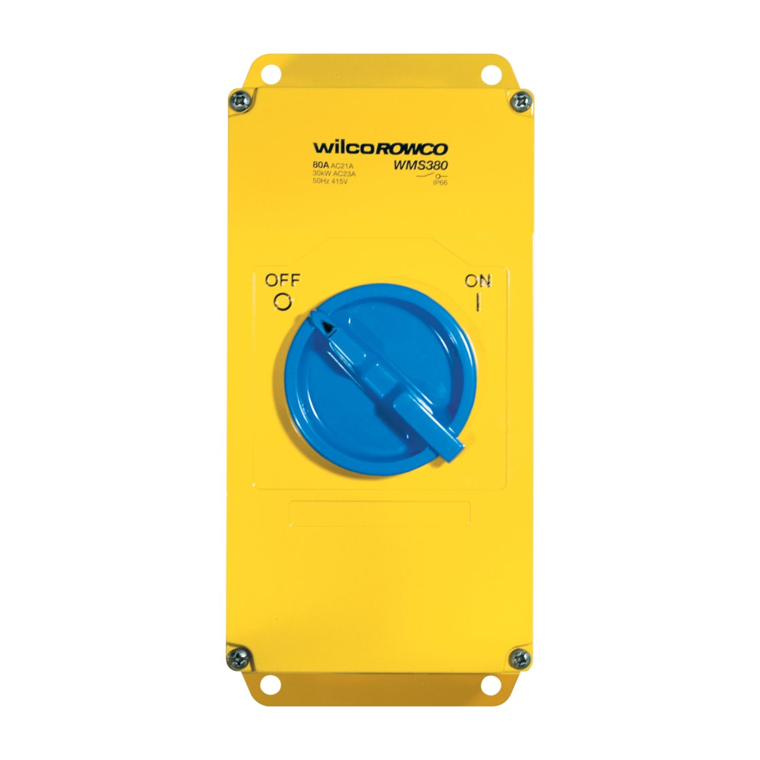 Picture of Switch, Metal Clad, Wilco A Series, Multi Phase, 500V, 63A, 6 Pole, Size C