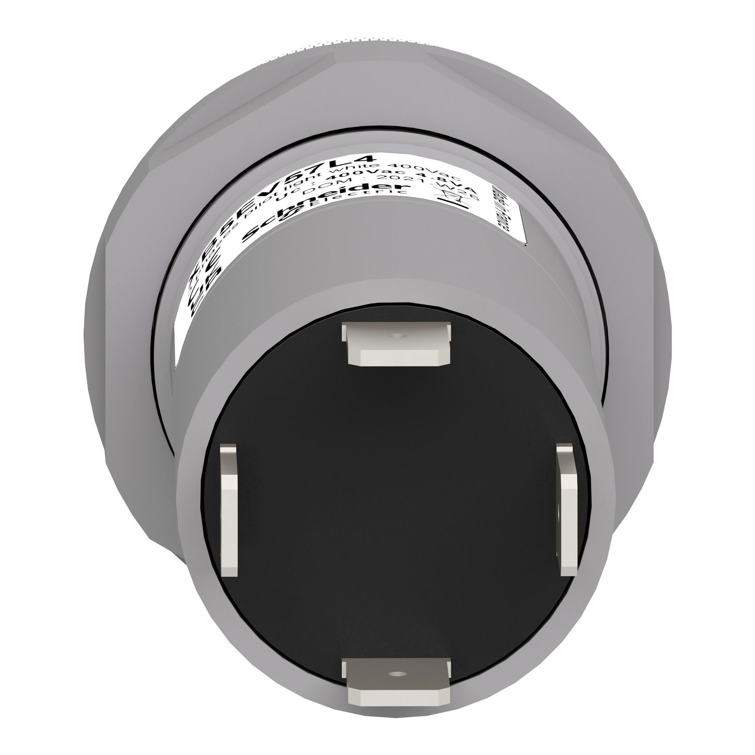 Picture of Monolithic pilot light, Harmony XB5, 3 phases Voltage, indicator with 3 LED, white, 400V AC
