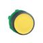 Picture of Head for non illuminated push button, Harmony XB5, yellow flush, 22mm, push push, unmarked