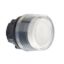 Picture of Head for non illuminated push button, Harmony XB5, XB4, white flush pushbutton Ø22 mm spring return unmarked