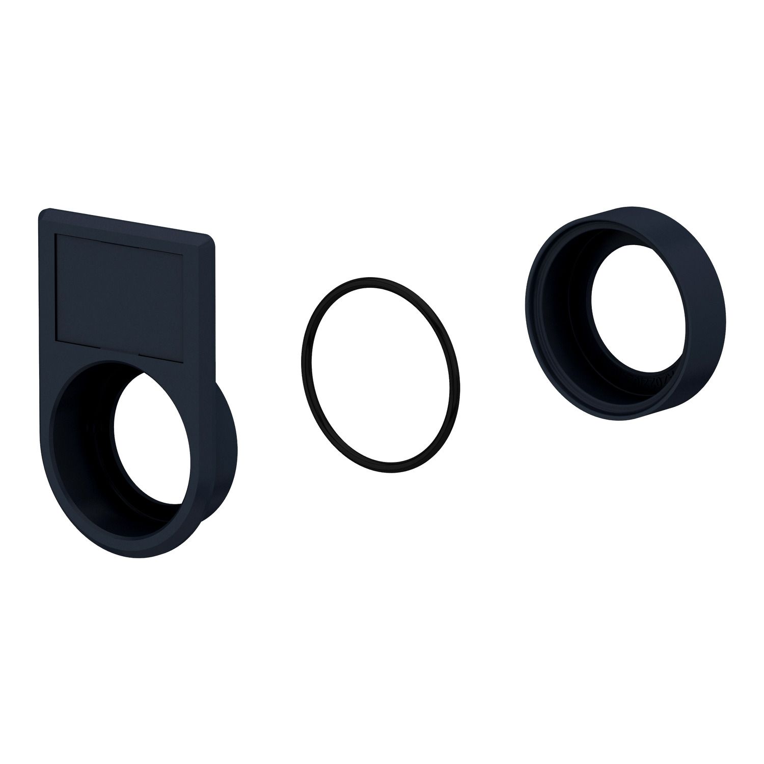 Picture of Flush mounting kit, Harmony XB5, Ø30 for selector switches and illuminated push buttons Ø22, plastic, 2-line legend