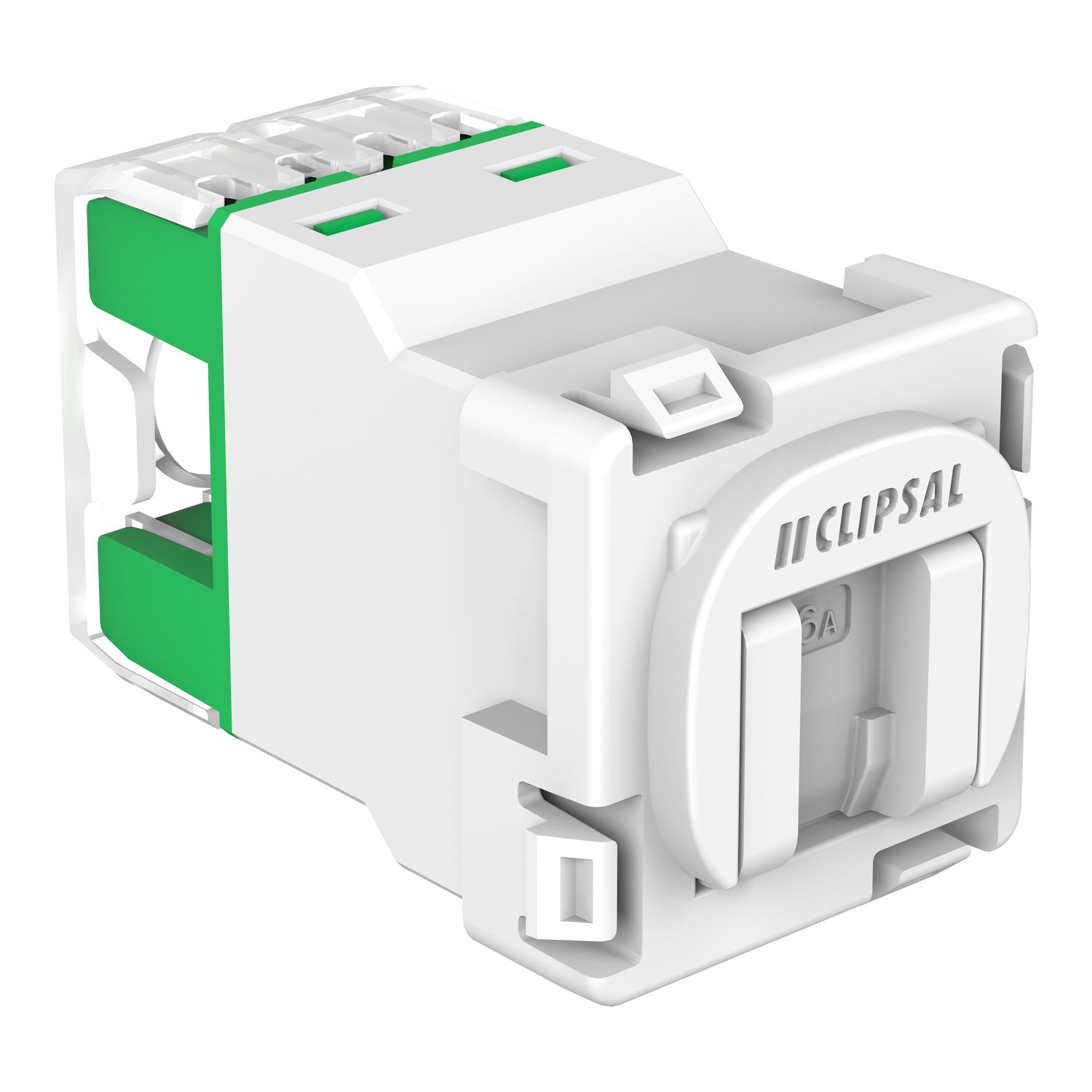 Picture of RJ45 Jack, Clipsal Actassi, CAT6A UTP 30M Shutter
