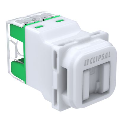 Picture of Actassi S-110 RJ45 Connector, Clipsal Actassi, 40M, Unshielded Cat 6,A Shutter, Bag x1