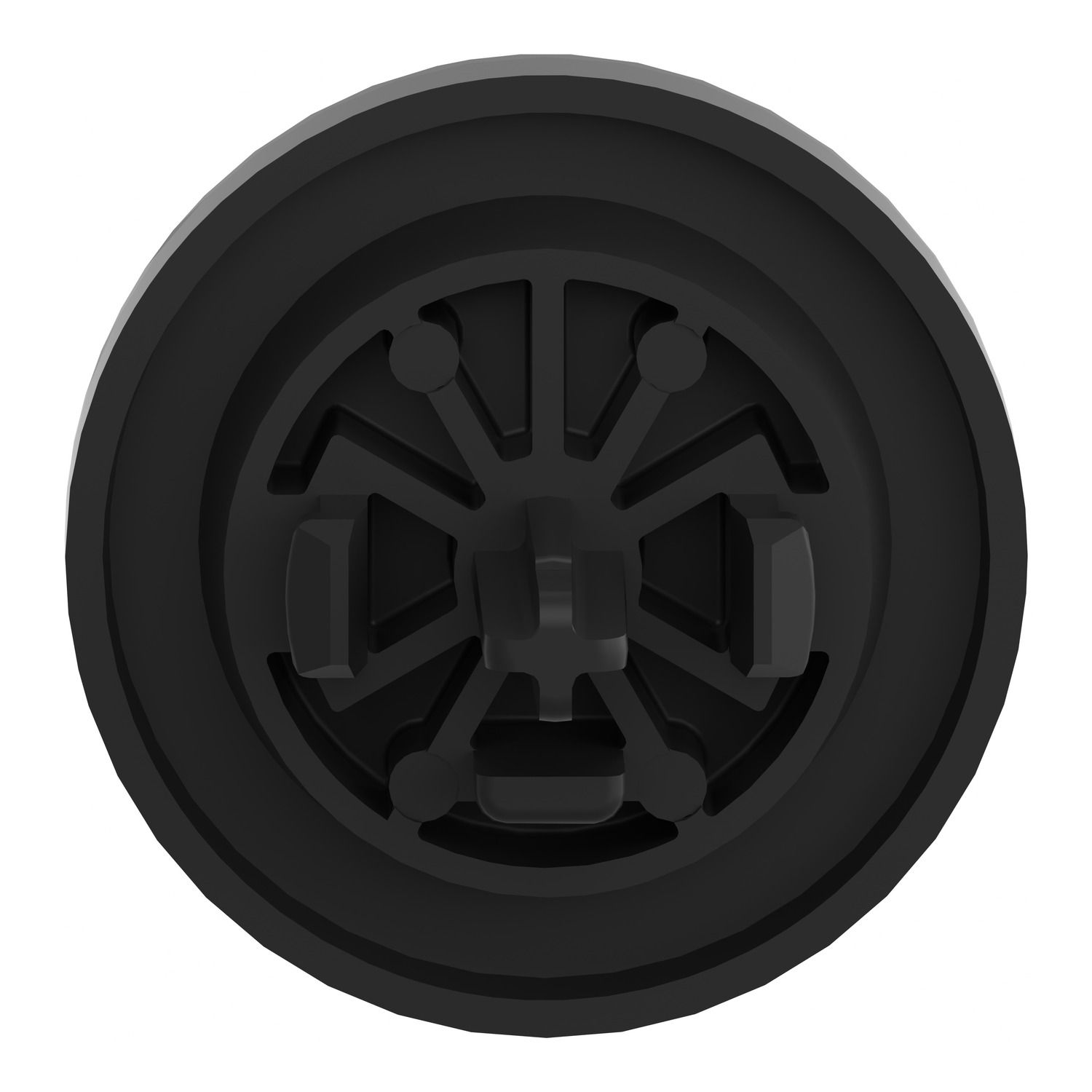 Picture of Push button cap, Harmony XB4, for 22mm push button, plastic, black, marked DOWN ARROW