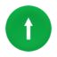 Picture of green cap marked arrow for rectangular multiple-headed pushbutton 22mm
