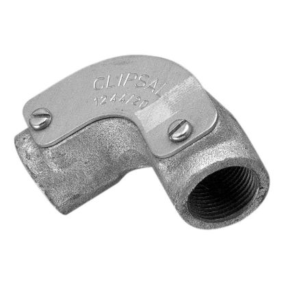 Picture of Inspection Elbow, Clipsal - Cable Management, 20mm Galvanised Cast Iron