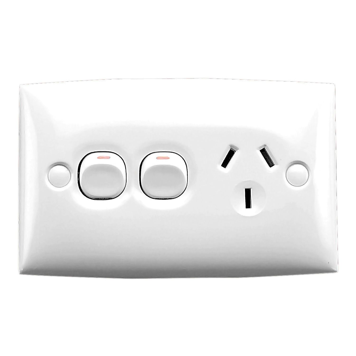 Picture of Single Switch Socket Outlet 250V 10A, Standard Series, Standard Size, 2 Pole, Removable Ex Switch