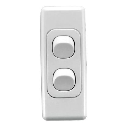 Picture of Flush Switches, 2000 Series, Architrave Size, Switch 2 Gang, 250V, 10A