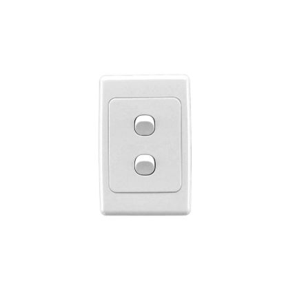 Picture of Flush Switch, 2000 Series, 2 Gang, 250VAC, 10A, Standard, Vertical