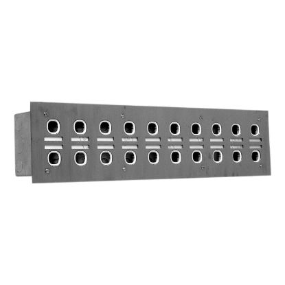 Picture of Labelled Switch Plate, Metal Plate Series, 20 Gang, Stainless Steel, 2 Rows of 10