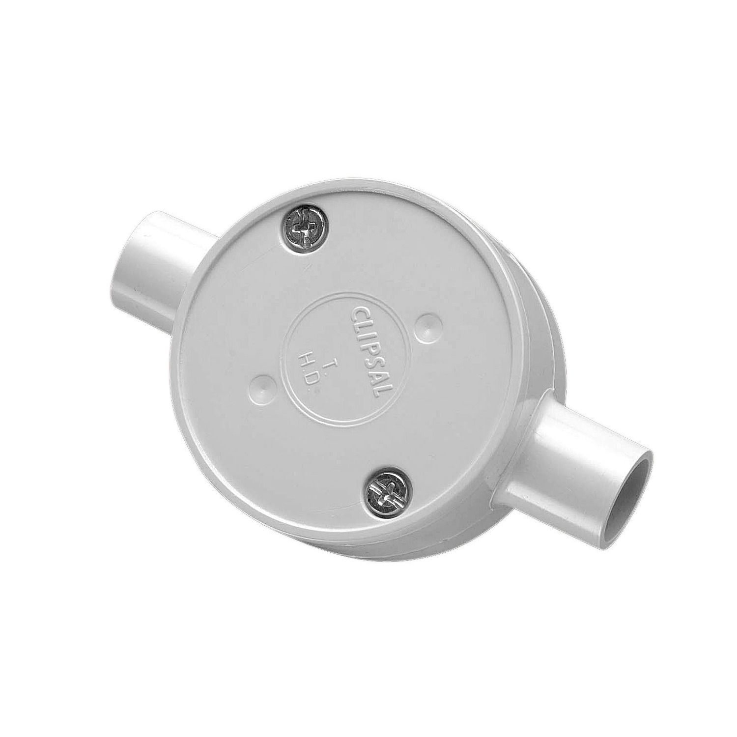 Picture of Junction Box, Clipsal - Cable Management, Standard, 16mm I.D, 2 Way Through Entry