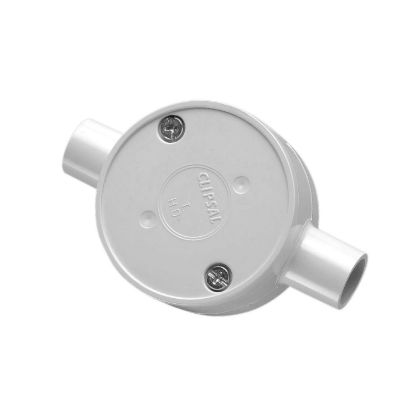 Picture of Junction Box, Clipsal - Cable Management, Standard, 16mm I.D, 2 Way Through Entry
