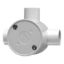 Picture of Round Junction Box, Clipsal - Cable Management, PVC, 25mm Entries, 3 Way