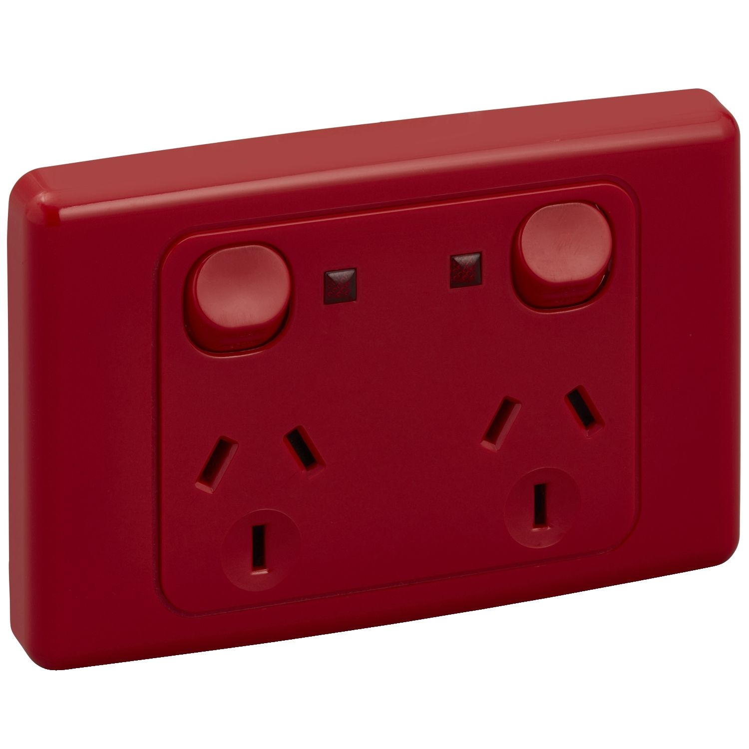 Picture of Twin Switch Socket Outlet, 2000 Series, 250V, 10A, Indicator