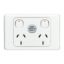 Picture of Surge Protected Socket Outlet, 2000 Series, 1 Pole, 250V, 10A