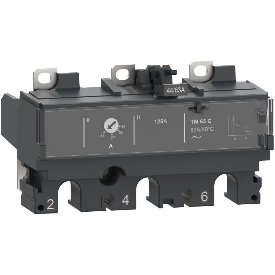 Picture of Trip unit TM200G DC, ComPacT NSX250 DC, 3 poles, thermal magnetic protections, generator protection, 200A rating