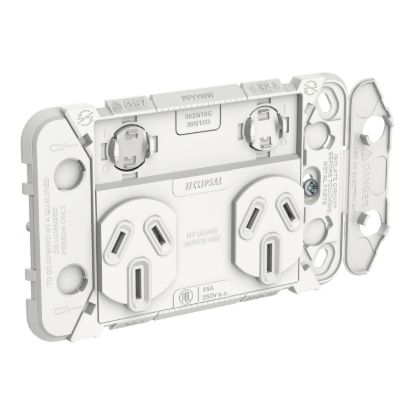 Picture of Grid Switch, Clipsal Iconic, Horizontal Twin, 15A, 250V