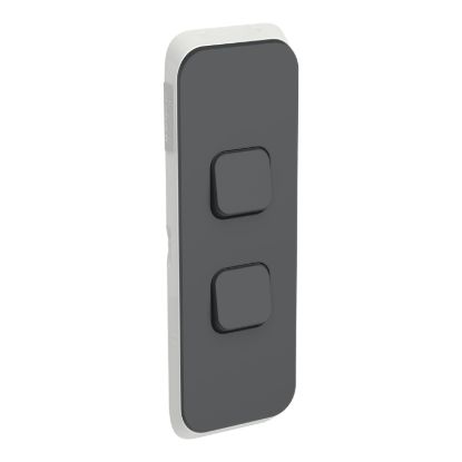Picture of Switch Plate Skin, Clipsal Iconic, 2 Gang, Vertical Mount, Clip-On