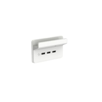 Picture of USB Charging Station Skin with Shelf, Clipsal Iconic, 3 Gang, Horizontal Mount