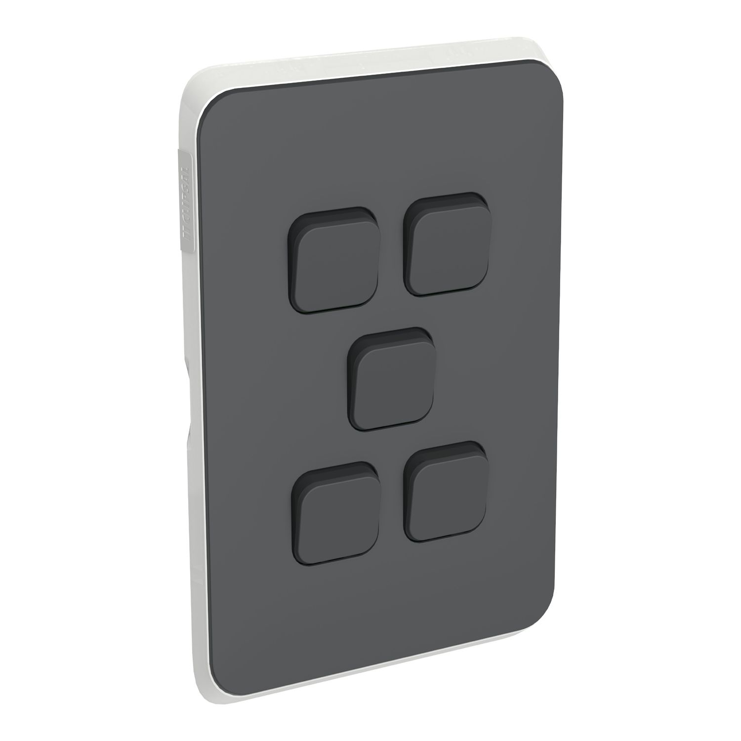 Picture of Switch Plate Skin, Clipsal Iconic, 5 Gang, Horizontal/Vertical Mount