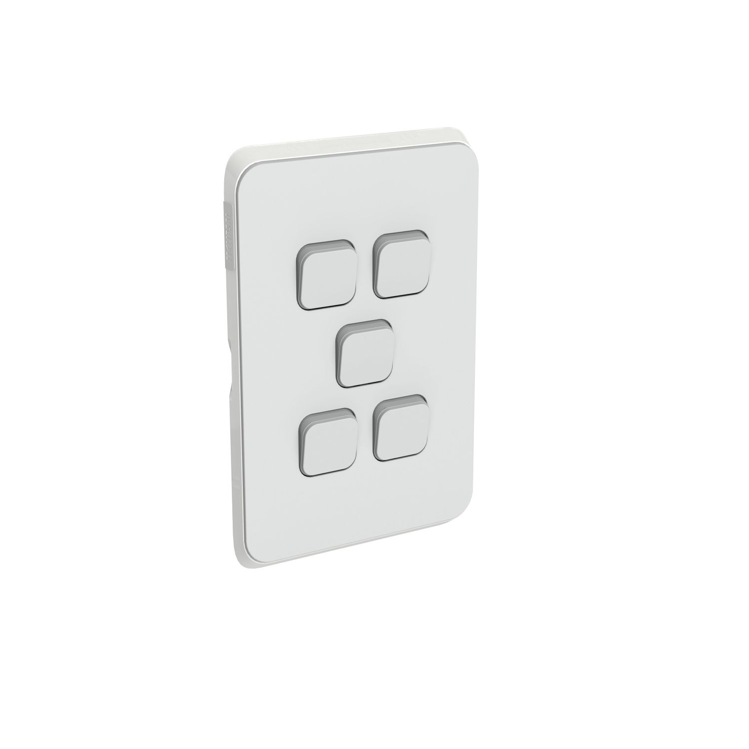 Picture of Switch Plate Skin, Clipsal Iconic, 5 Gang, Horizontal/Vertical Mount