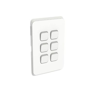 Picture of Switch Plate Skin, Clipsal Iconic, 6 Gang, Horizontal/Vertical Mount