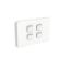 Picture of Flush Switch, Clipsal Iconic, Horizontal Mount, 4 Gang, 1-Way/2-Way, 230/240V 10AX