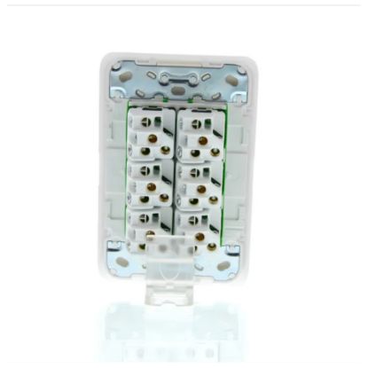 Picture of Flush Switch, Clipsal Iconic, Vertical Mount, 6 Gang, 1-Way/2-Way, 230/240V 10AX