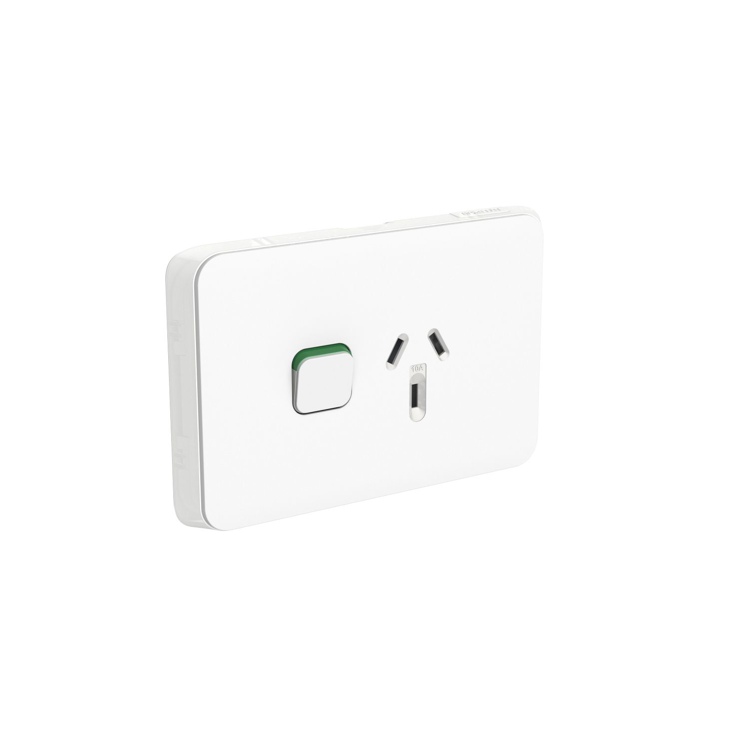 Picture of Single Switch Socket Outlet, Clipsal Iconic, Horizontal Mount, 250V, 10A